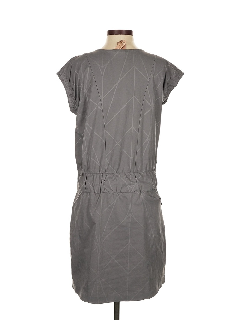 INDYGENA Gray Short Sleeve Tie-Waist Shift Dress - Picture 2 of 5
